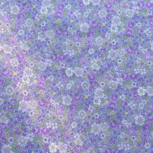 Lilac Summer Floral  - Sevenberry Cotton Fabric ✂️ £12 pm