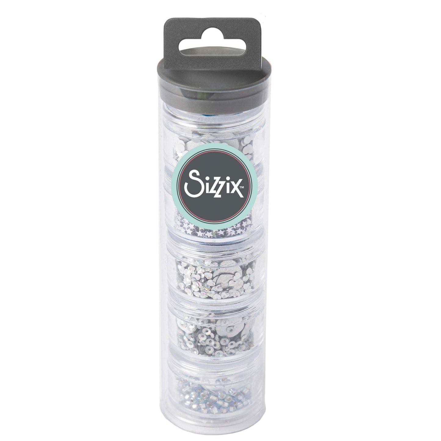 Sizzix Sequins and Beads in Silver 5 pack - 663813 ✂️ ☆
