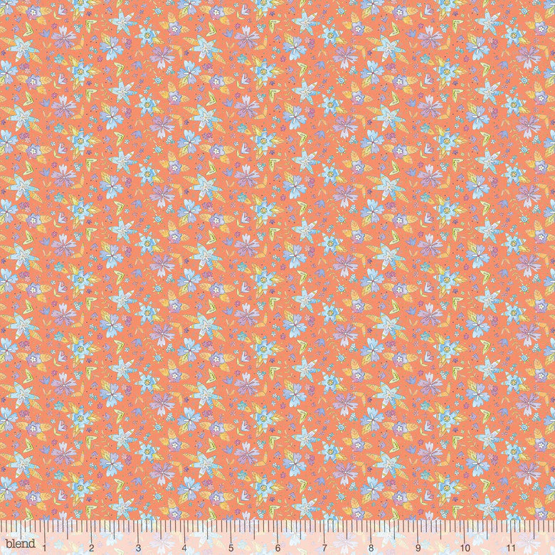 Floral Ramble Coral - Waltz of Whimsy - Blend Cotton Fabric ✂️ £7 pm *SALE*