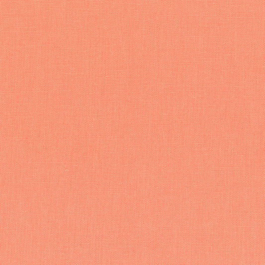 Mango Orange - Essex Linen - Robert Kaufman Cotton Linen Fabric ✂️ £13 pm