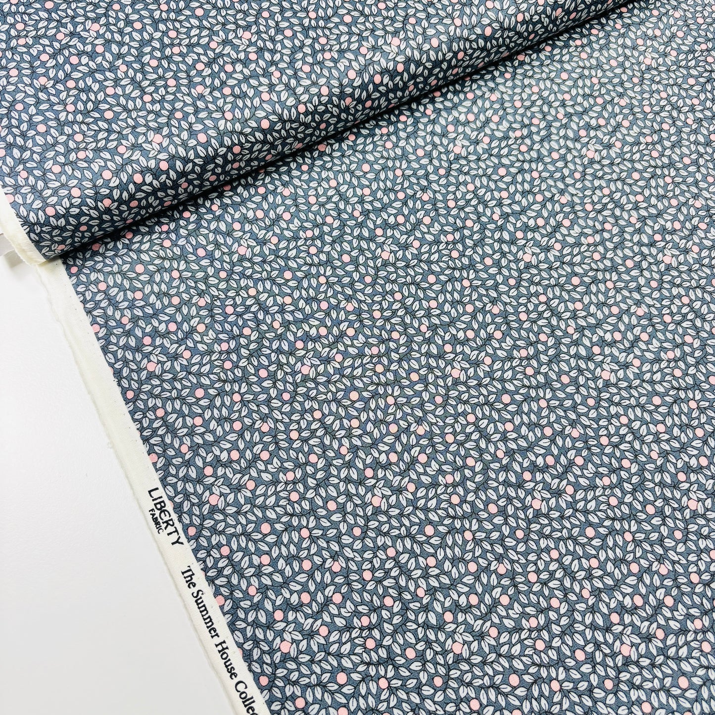 Hidcote Berry Charcoal Grey| Summer House | Liberty Cotton Fabric | £11 pm