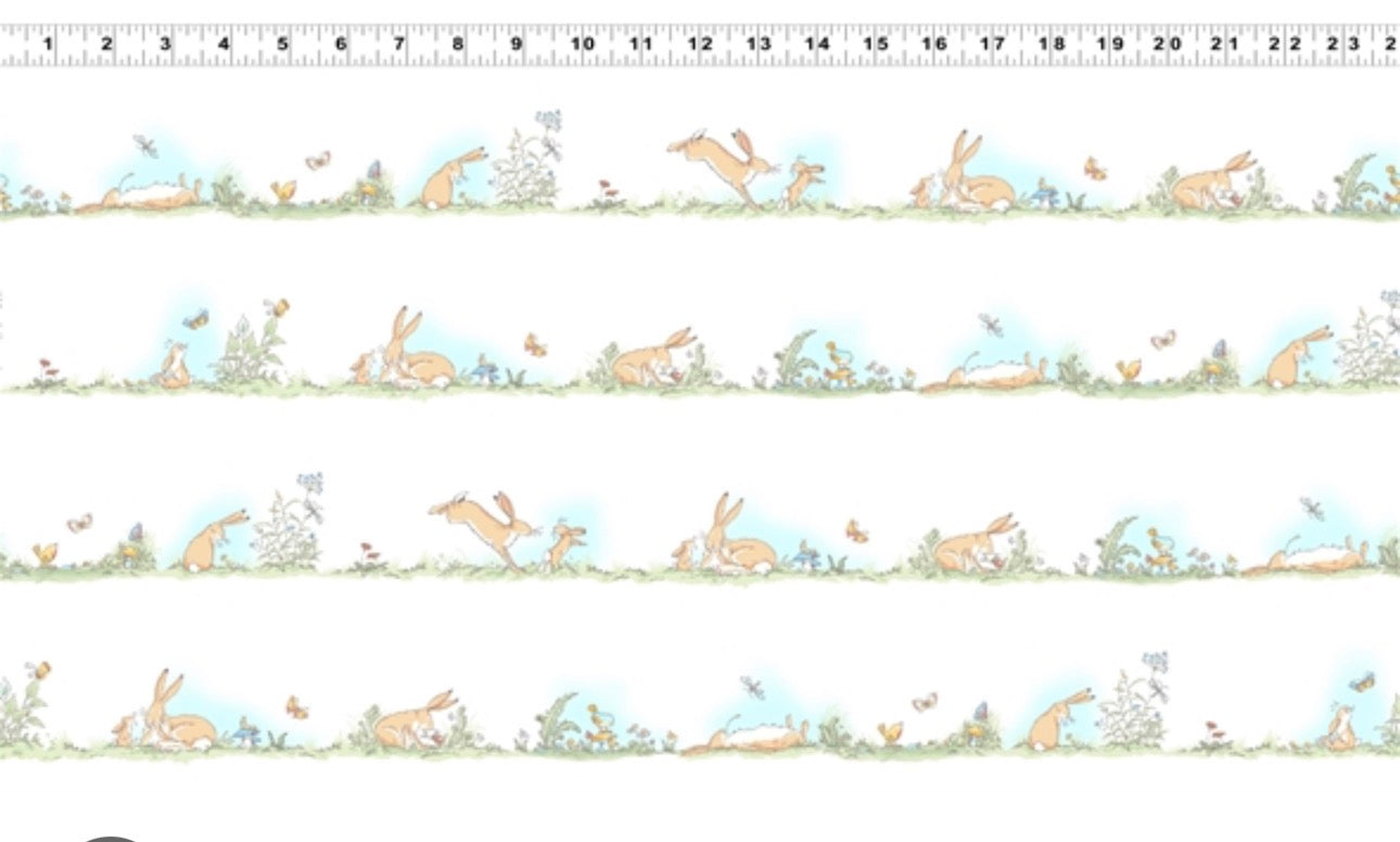 White Bunny Rows - Guess How Much I Love You - Clothworks Licensed Cotton Fabric ✂️ £9 pm *SALE* (Copy) (Copy)
