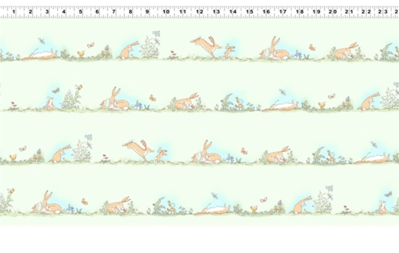 Green Bunny Rows - Guess How Much I Love You - Clothworks Licensed Cotton Fabric ✂️ £9 pm *SALE* (Copy) (Copy) (Copy)