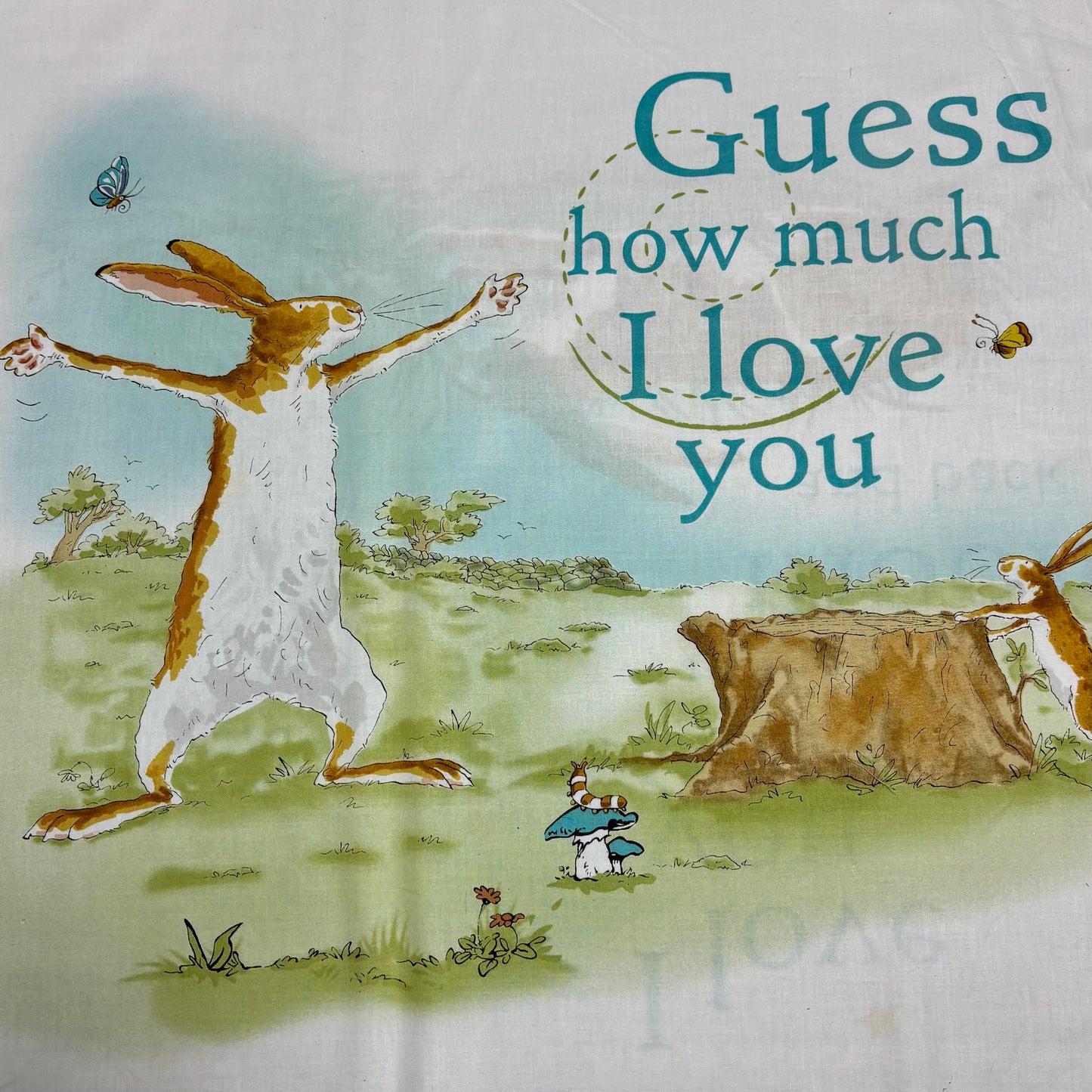 Guess How Much I Love You White Panel - Clothworks Licensed Cotton Fabric ✂️ £12 Per Panel *SALE*