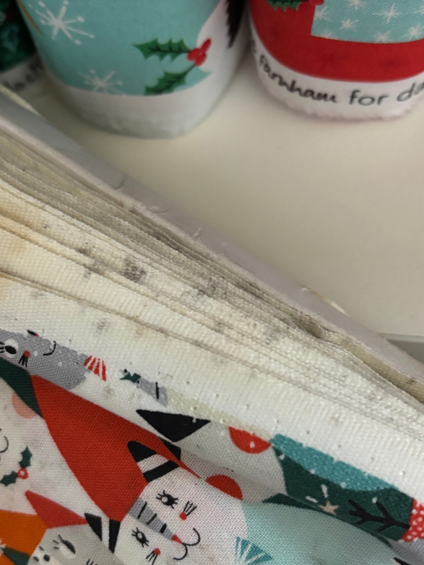 Christmas Cats - Christmas Party - Dashwood Studio Cotton Fabric ✂️ £10 pm SECONDS