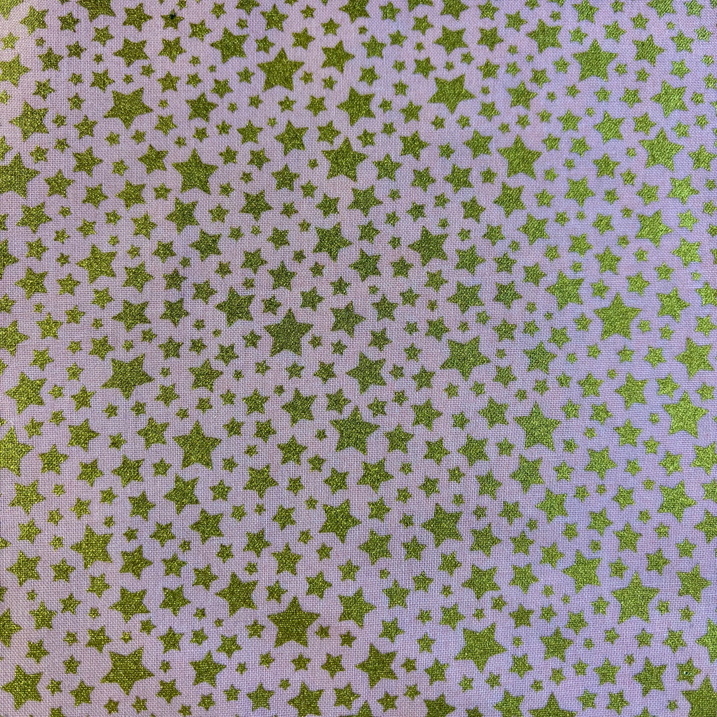 Pink Gold Metallic Stars - Starbright - Michael Miller Cotton Fabric ✂️ £6 pm *SALE*