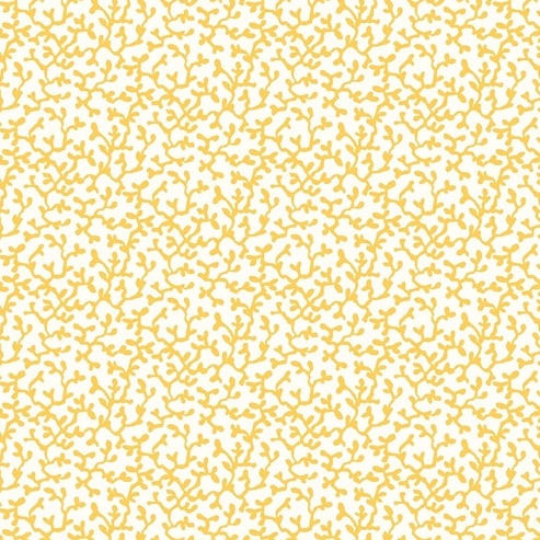 Yellow Riviera Corallium - Riviera Collection - Liberty Cotton Fabric ✂️ £10 pm *SALE*