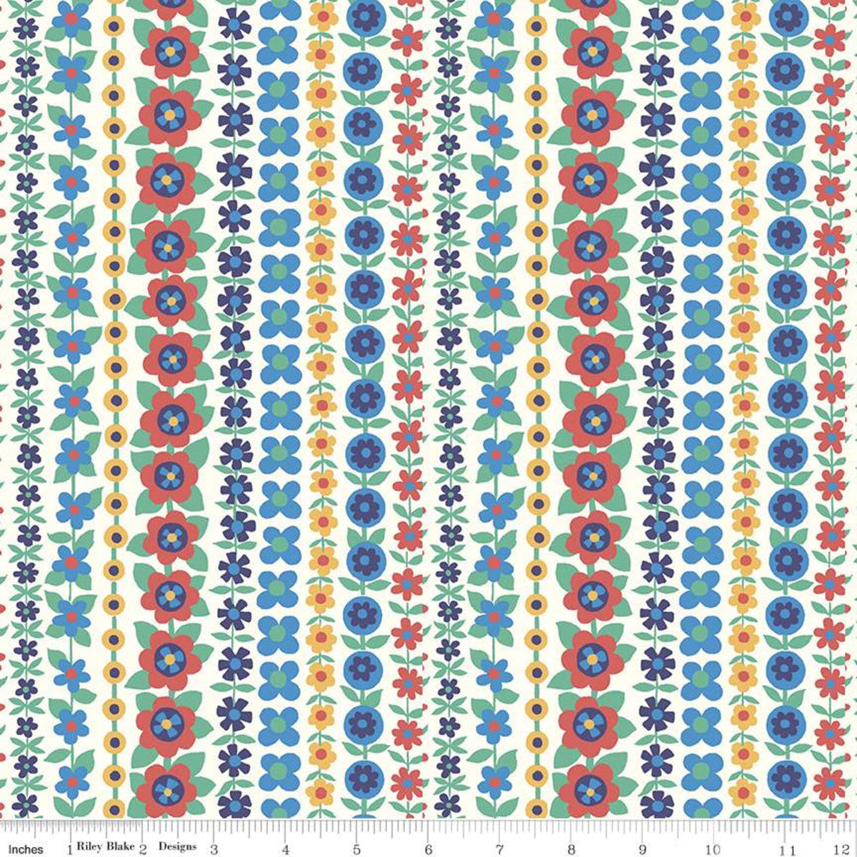 Soho Stripe Red - The Carnaby Collection by Liberty Fabric Felt