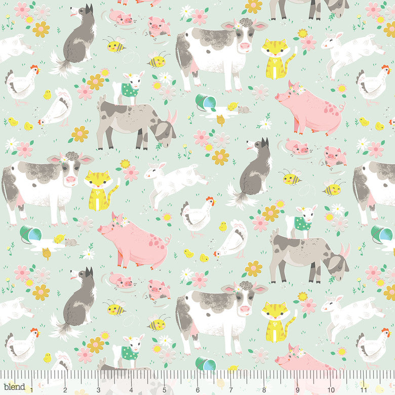 Farmyard Animal Quilting Cotton Fabric By Craft Cotton Co. – Fat Quarter Or By Meter