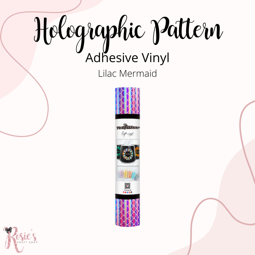 Lilac Mermaid Scales Teckwrap Pattern Self Adhesive Vinyl ✂️ *SALE*