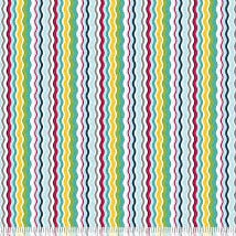 Wavy Lines Zanie Blue - Piccadilly - Blend Cotton Fabric ✂️ £8 pm *SALE*