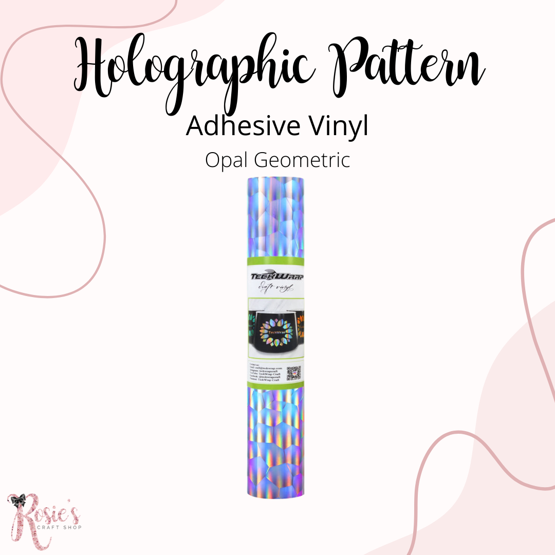 Opal Geometric Teckwrap Pattern Self Adhesive Vinyl ✂️ *SALE*
