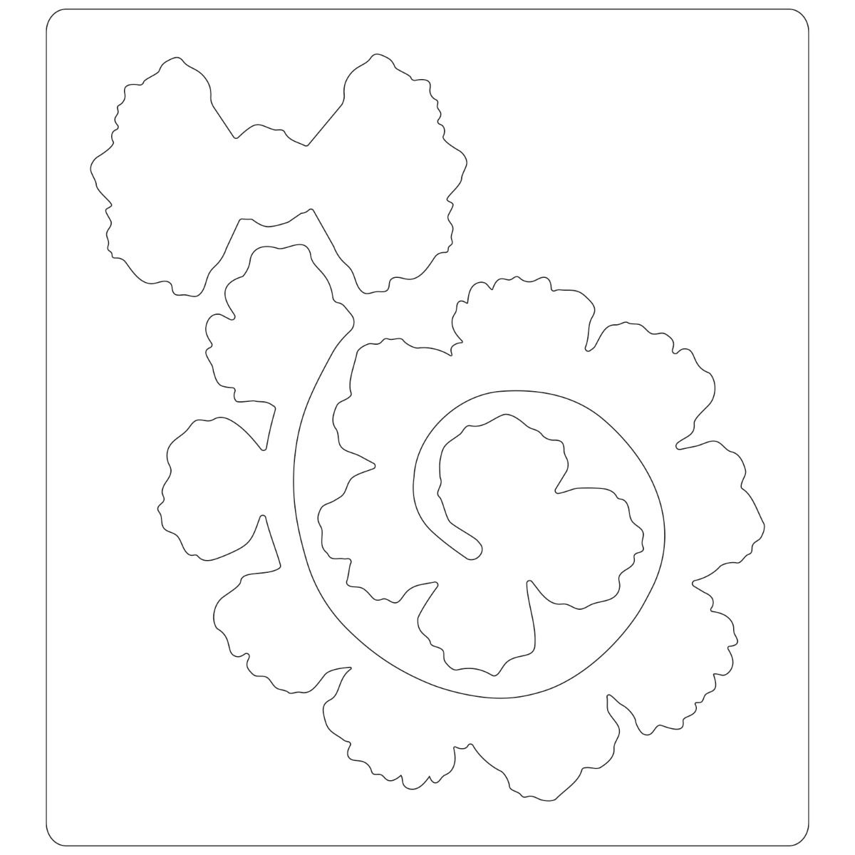Sizzix Flowers Cabbage Rose Bigz Die - 665824 ✂️ ☆