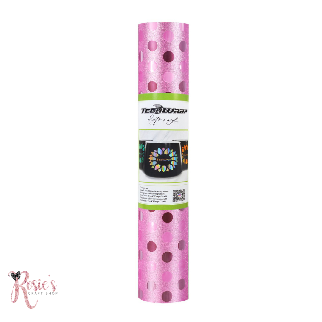 Teckwrap Polka Dot Permanent Adhesive Vinyl