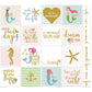 White Sparkle Mermaid Panel - Let's be Mermaids - Riley Blake Cotton Fabric ✂️ *SALE*