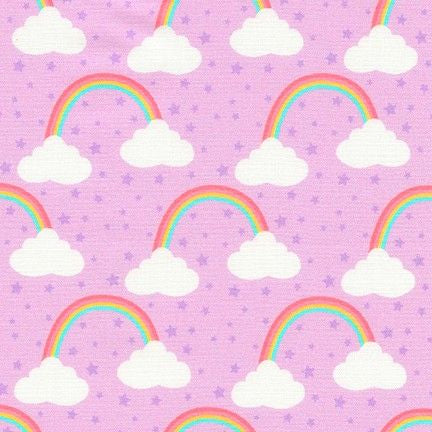 Purple Cloud - Chasing Rainbows - Robert Kaufman Cotton Fabric ✂️ £13 pm