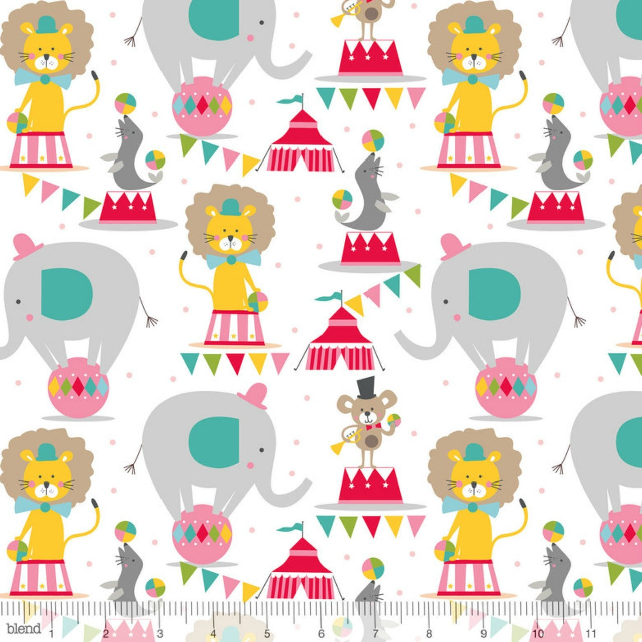 Come One Come All White - Piccadilly - Blend Cotton Fabric ✂️ £8 pm *SALE*