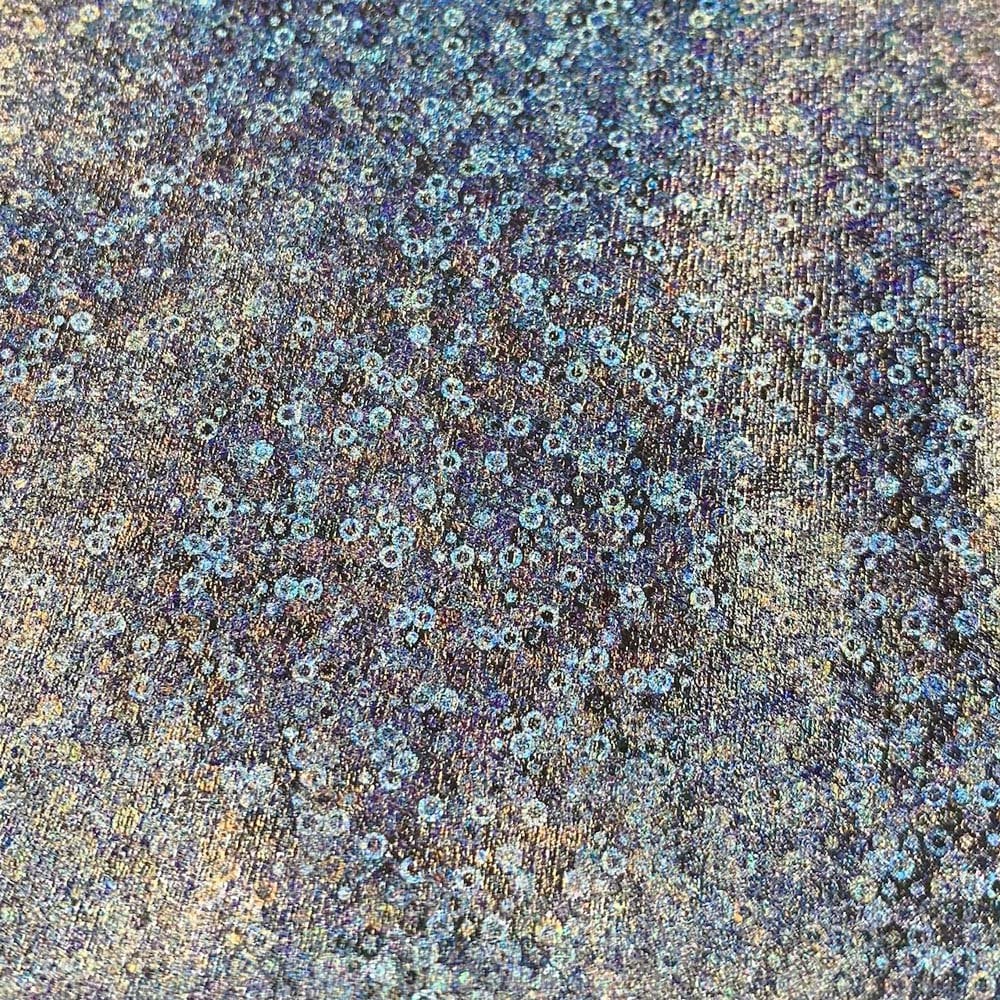 Holo Sequin Effect Silver Metallic Stretch Iron On Vinyl HTV