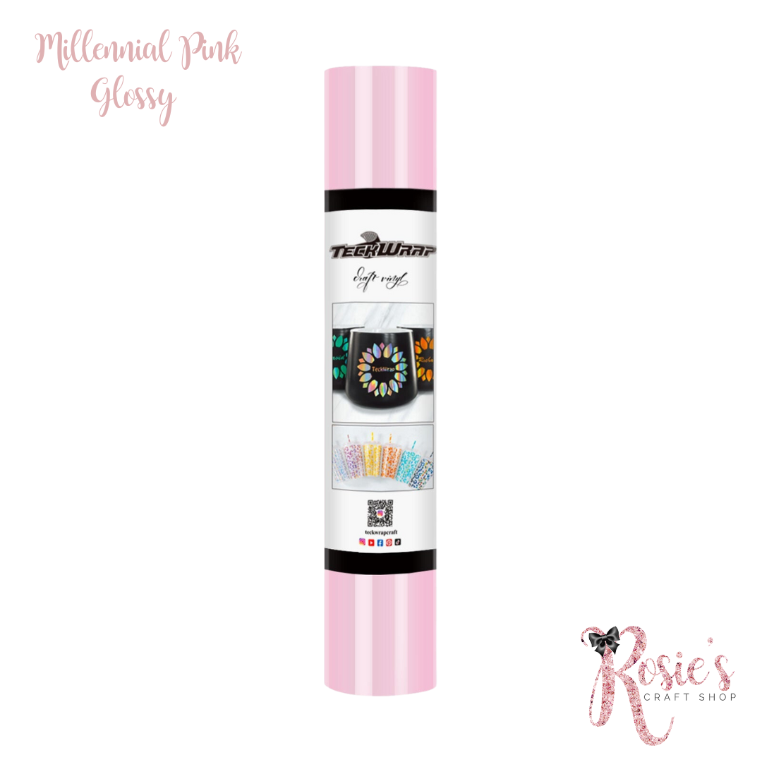 Millennial Pink Teckwrap Glossy Adhesive Vinyl ✂️ ☆