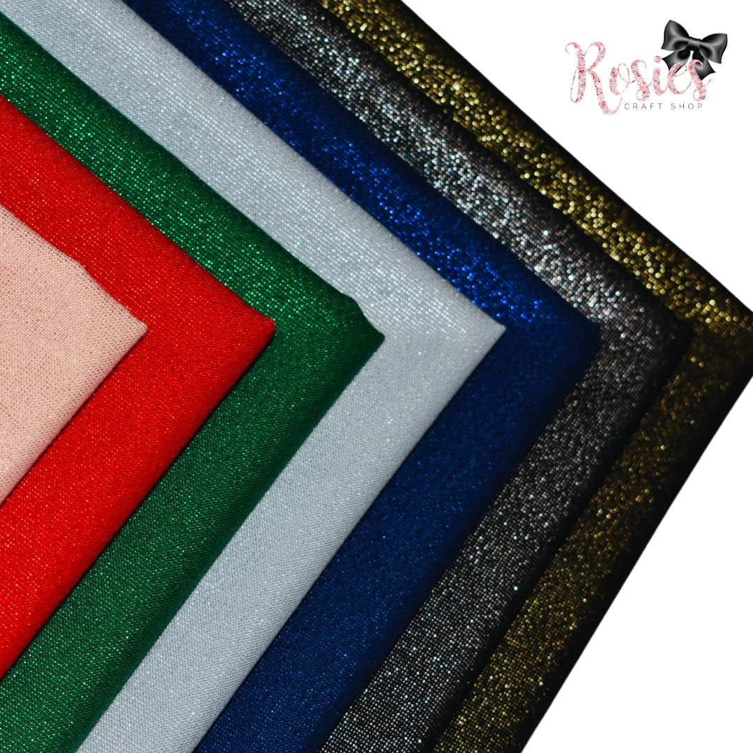 Sapphire Blue - Moondust - Robert Kaufman Lurex Cotton Fabric ✂️ £11 pm *SALE*