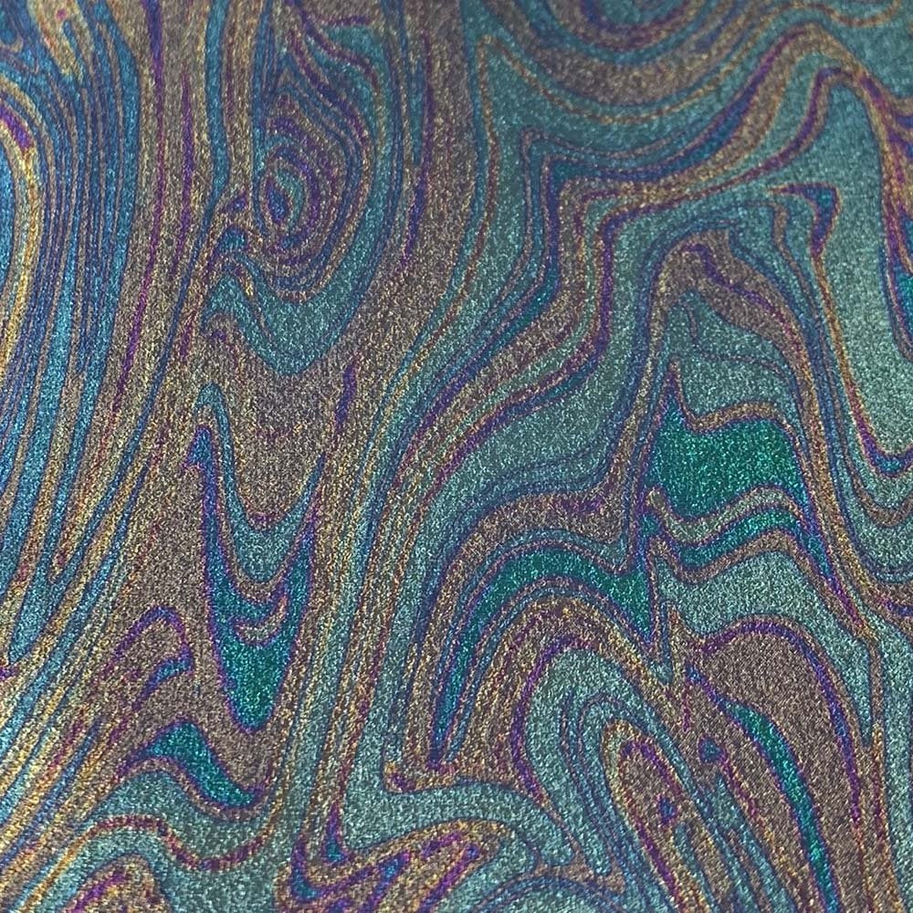 Oil Slick Metallic Iron On Vinyl HTV
