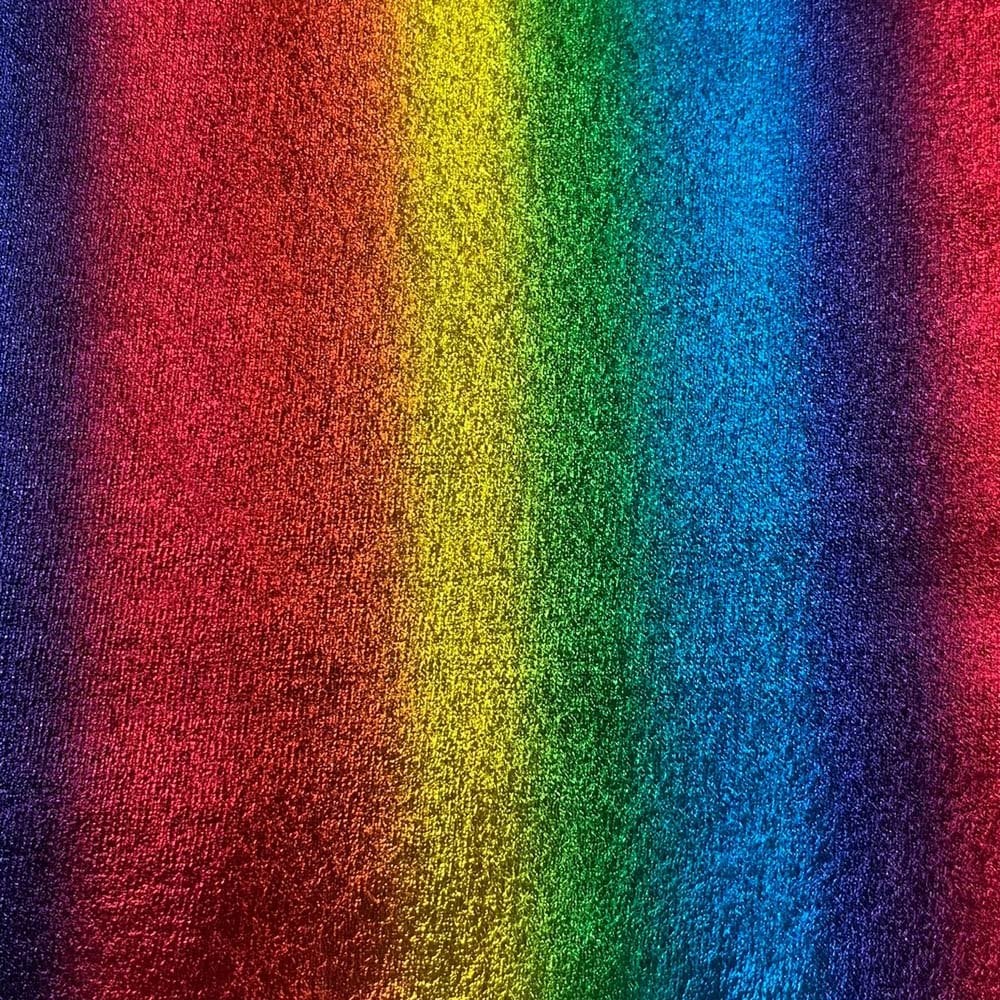Rainbow Stretch Metallic Stretch Iron On Vinyl HTV