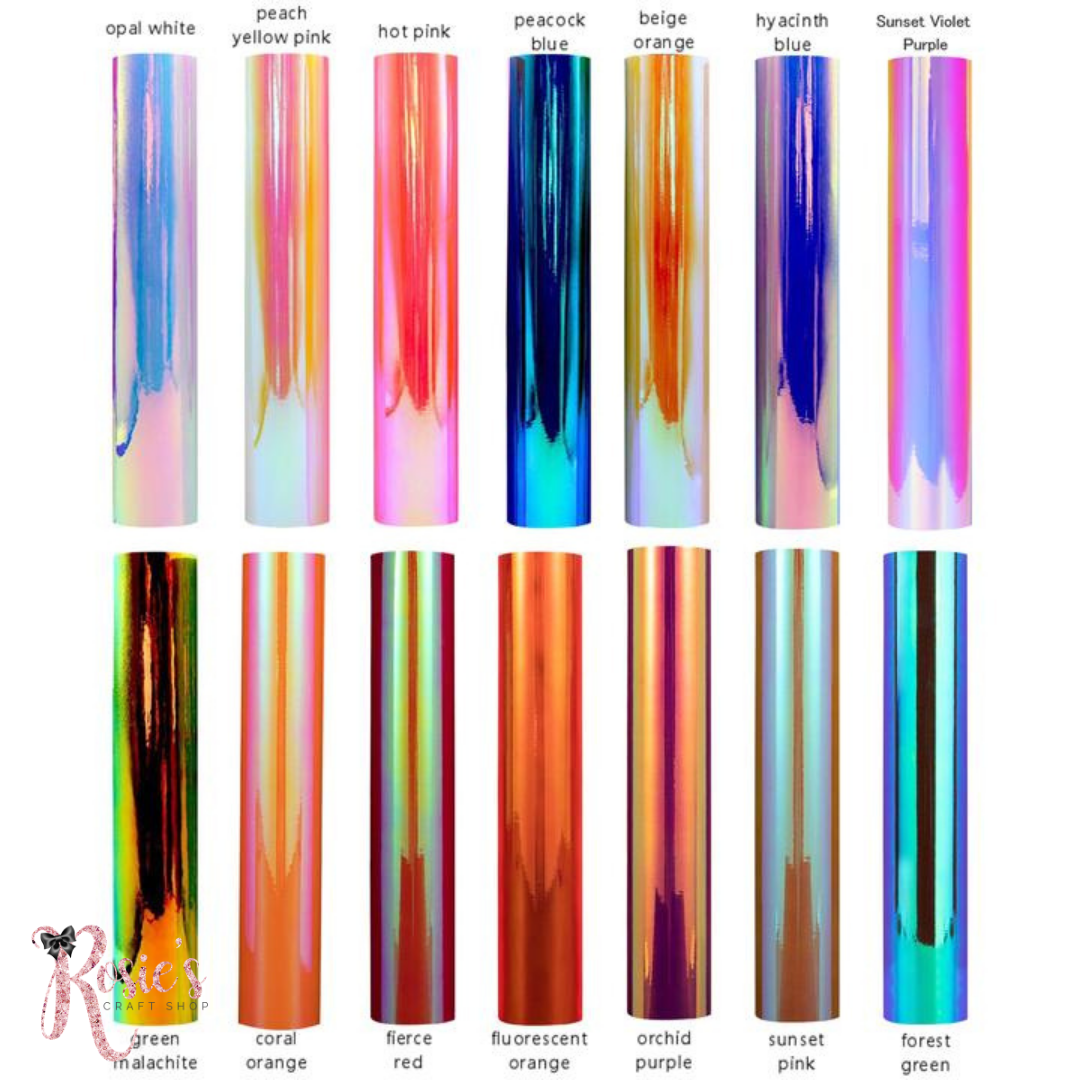 Peach Yellow Pink Teckwrap Opal Adhesive Vinyl ✂️ *SALE*