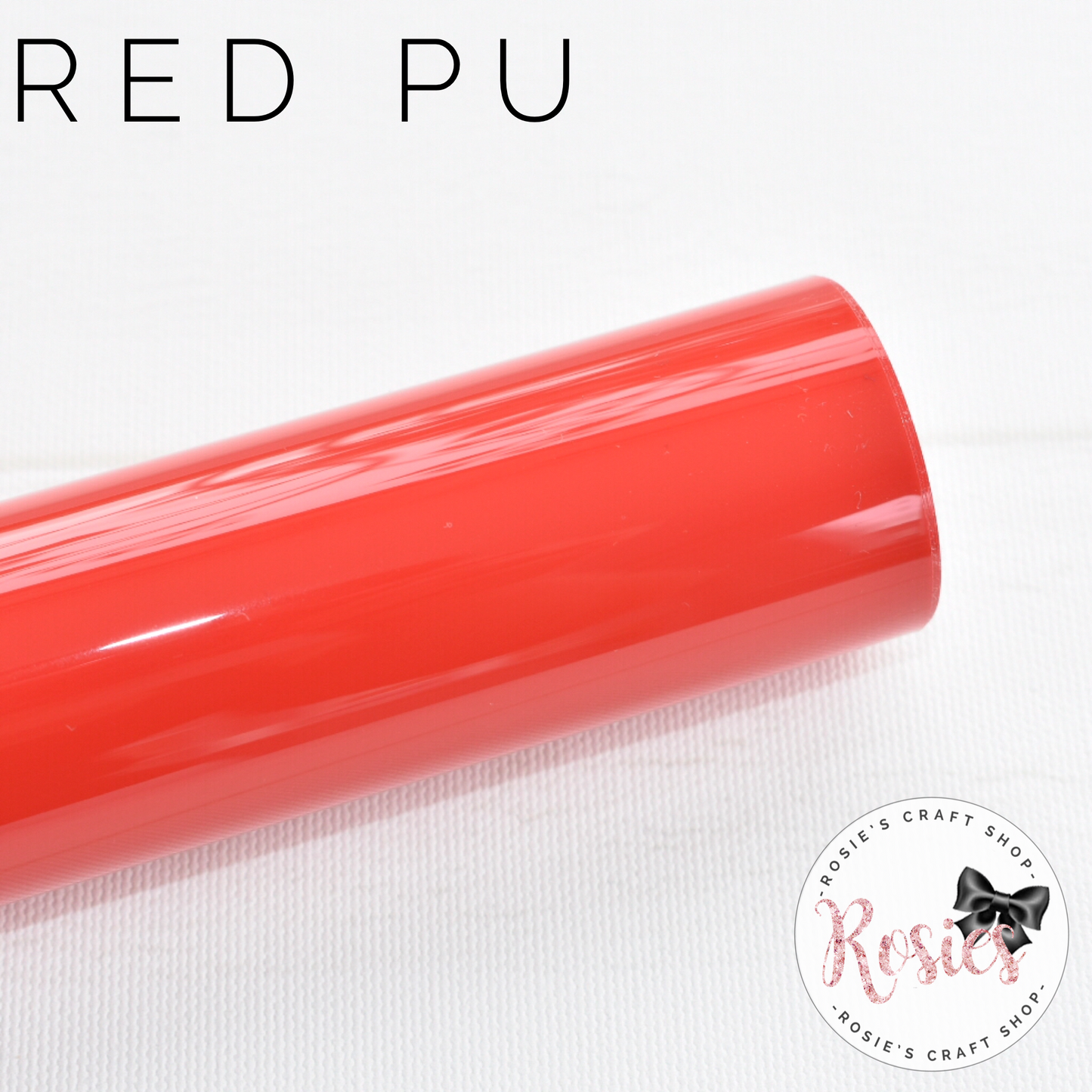 Red Plain PU Iron On Vinyl HTV - Rosie's Craft Shop Ltd
