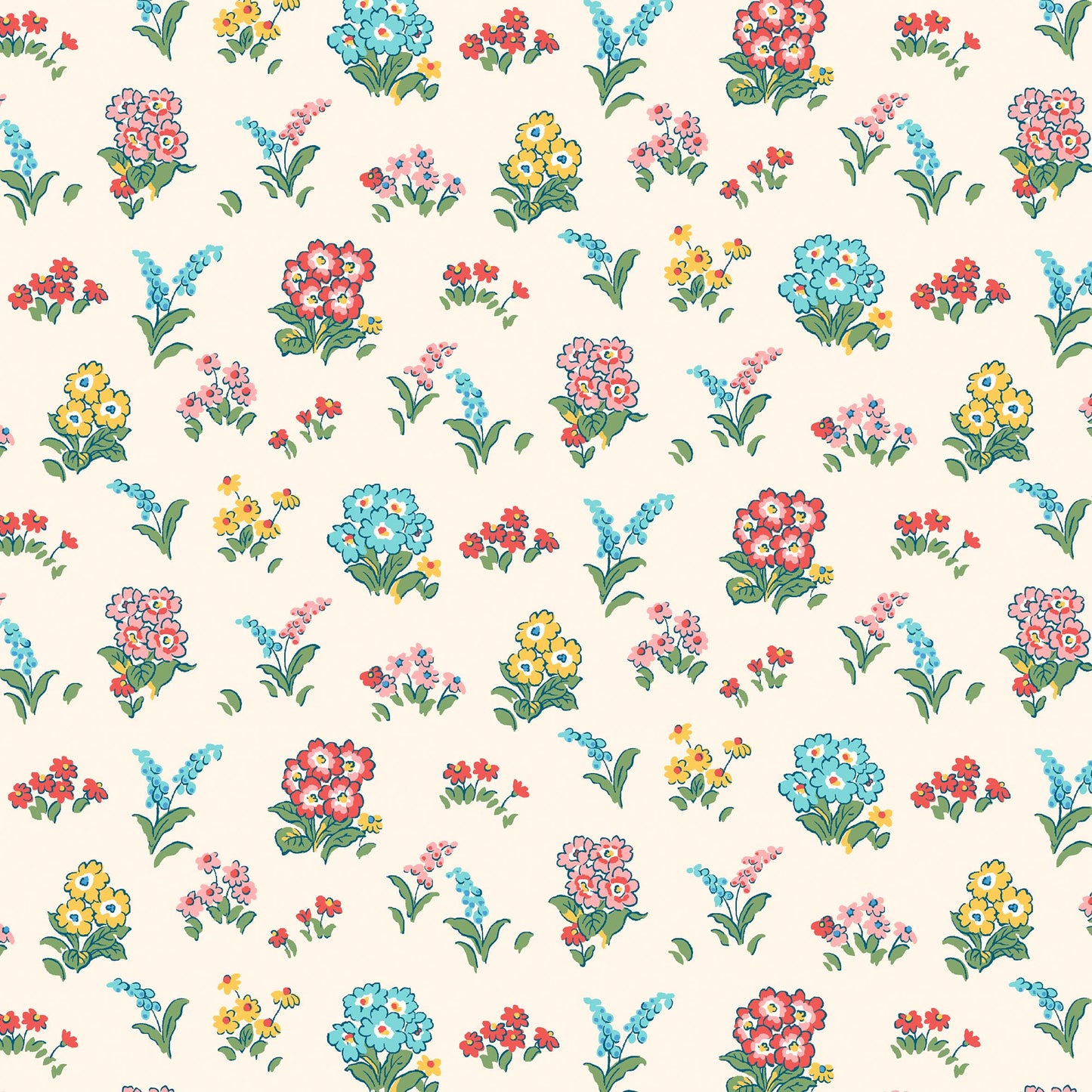 Kensington Gardens Cream with Flowers - Liberty - The Flower Show Midsummer Collection Cotton Fabric ✂️ £10 pm *SALE*
