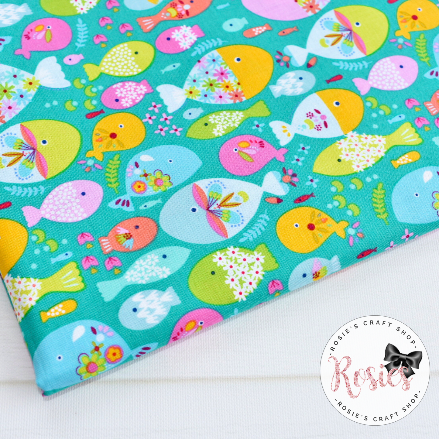 Swimming With The Fishes Designer Fabric Felt - Rosie's Craft Shop Ltd
