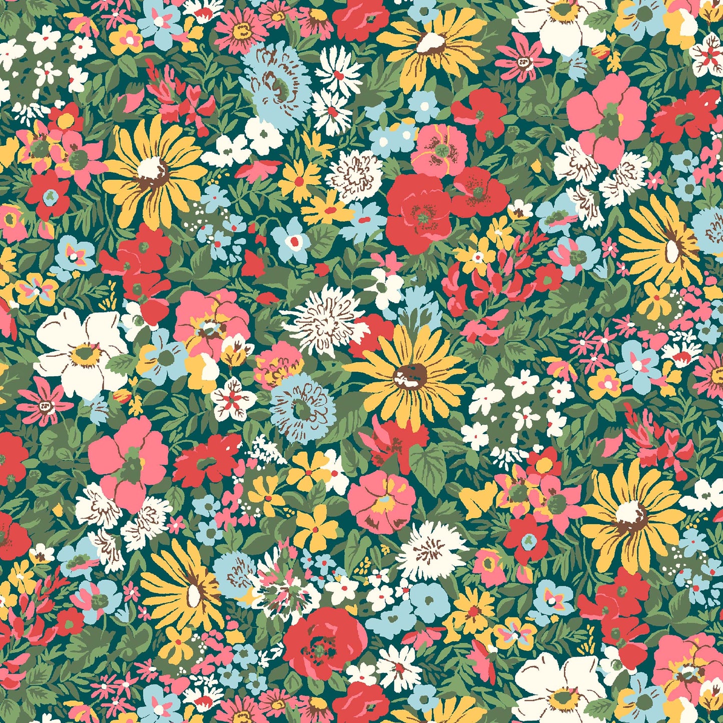 Malvern Meadow - Flower Show Midsummer Collection by Liberty Fabric Felt