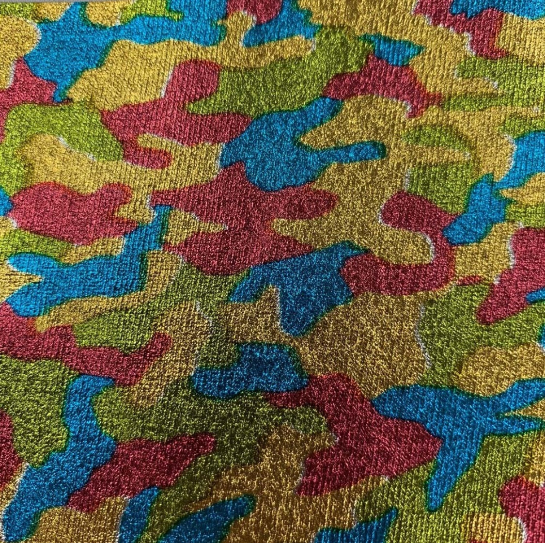 Multicoloured Camo Print Iron On Vinyl HTV