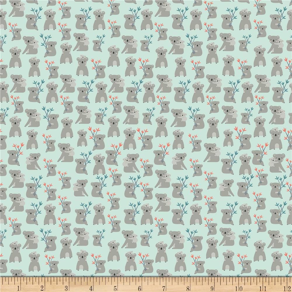Koalas Mint - Joey - Riley Blake Cotton Fabric