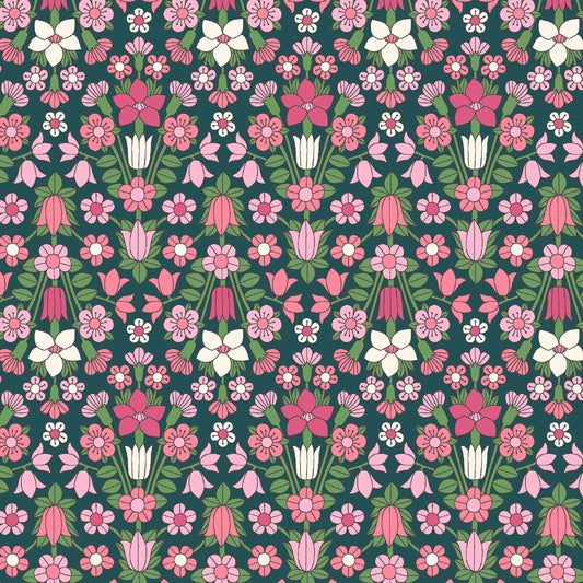 Hampstead Meadow Daisy Flower Pink - The Flower Show Midsummer Collection - Liberty Cotton Fabric ✂️ £10 pm *SALE
