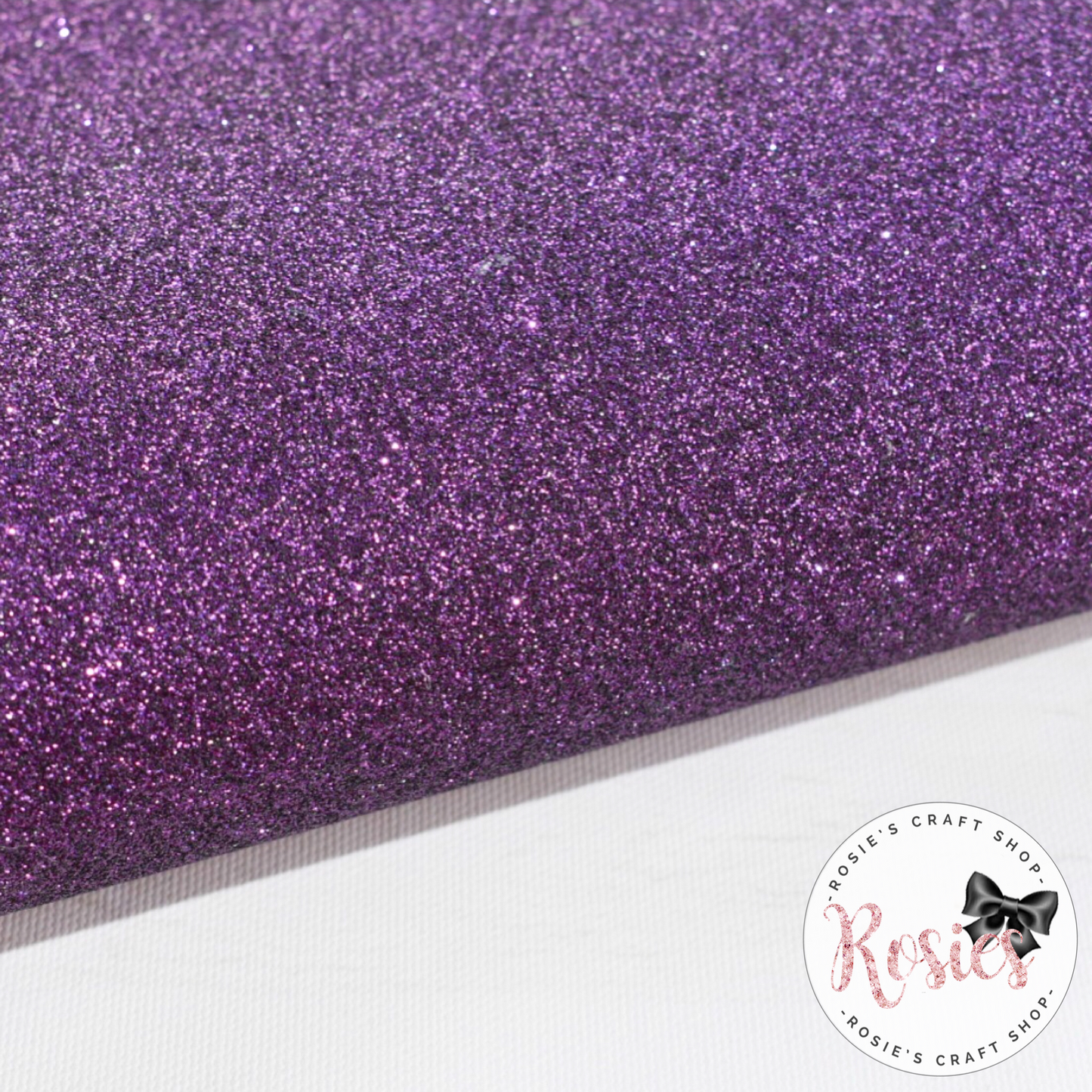 Dark Purple Premium Fine Glitter Topped Wool Felt - Rosie's Craft Shop Ltd