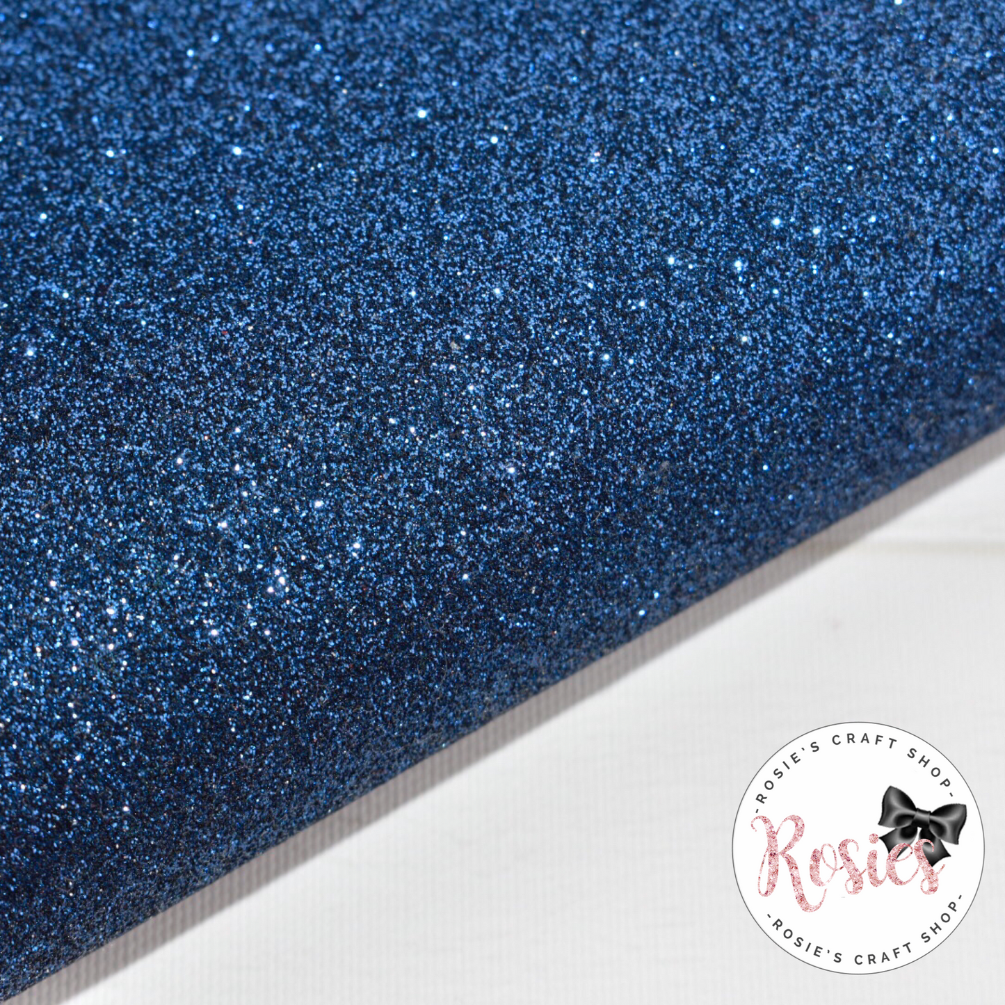Navy Blue Glitter Iron On Vinyl HTV - Rosie's Craft Shop Ltd