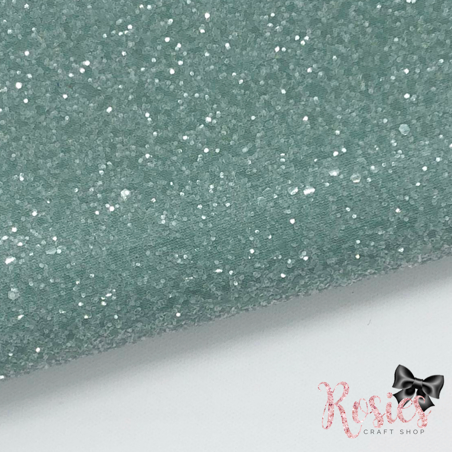 Mint Mojito Chunky Glitter Fabric - Sugar Frosted Collection