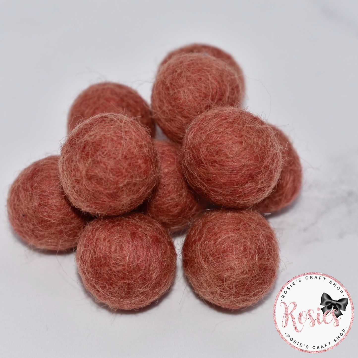 Cinnabar 100% Wool Felt Ball
