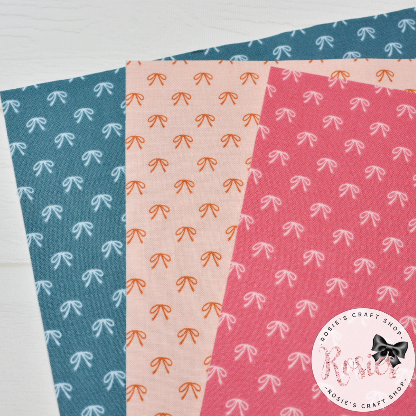 Dainty Princess Bows Designer Fabric Felt - Rosie's Craft Shop Ltd