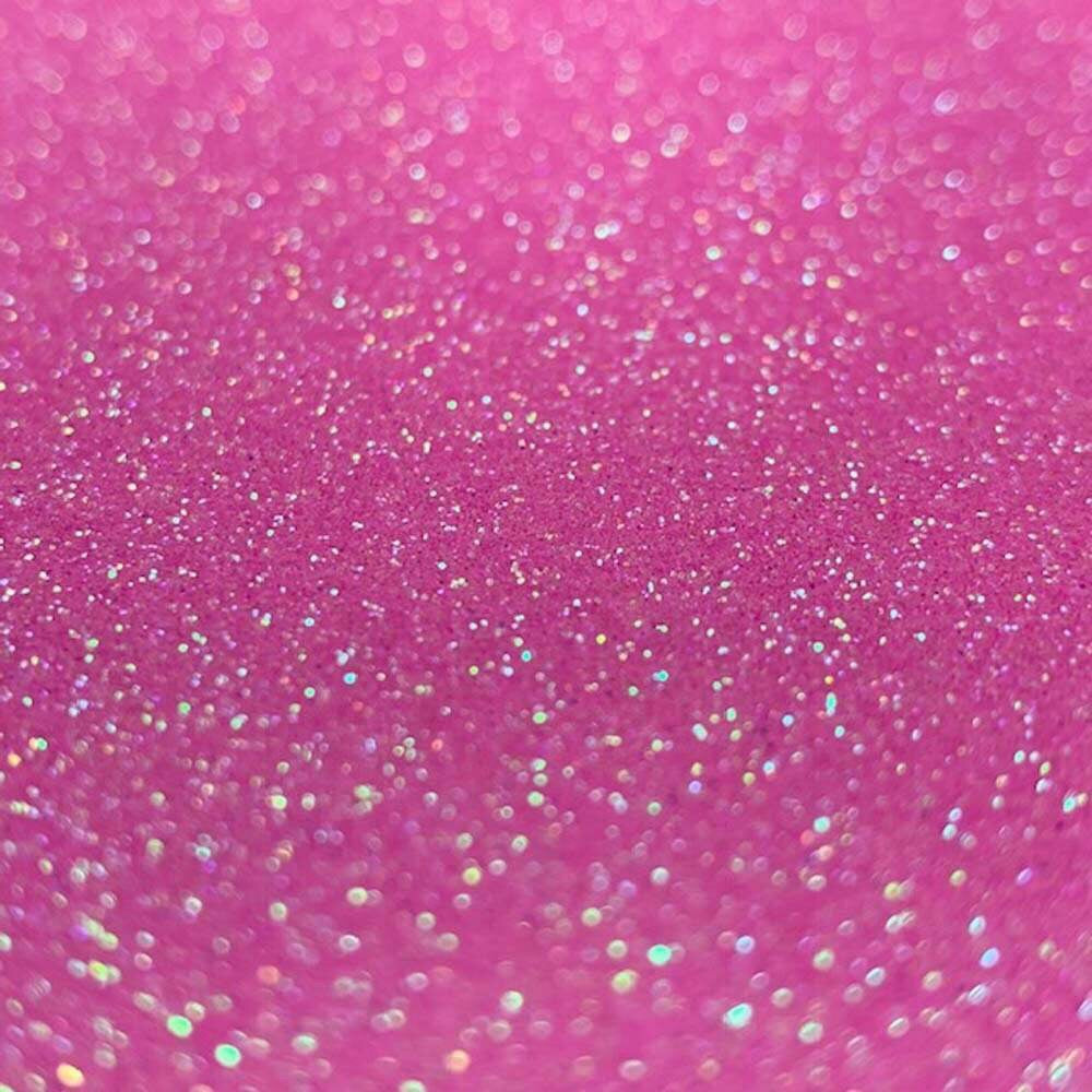 Holo Pink Premium Fine Glitter Topped Wool Felt