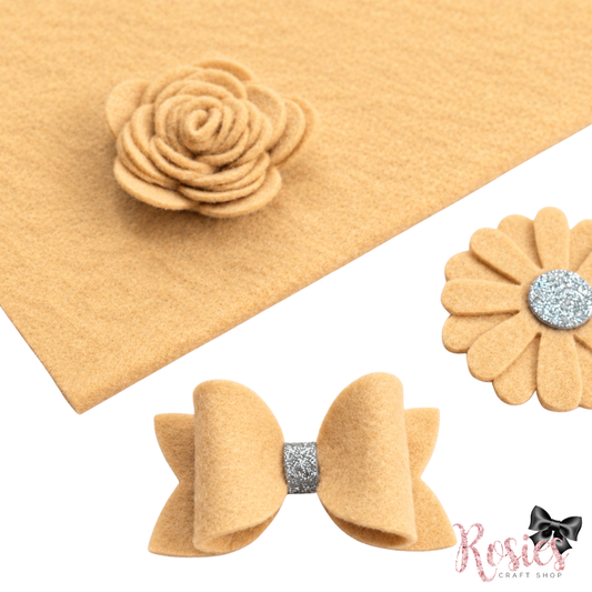 Blush Wool Blend Felt | Soft Craft Felt | Bows, Sewing, Appliqué & Die Cutting