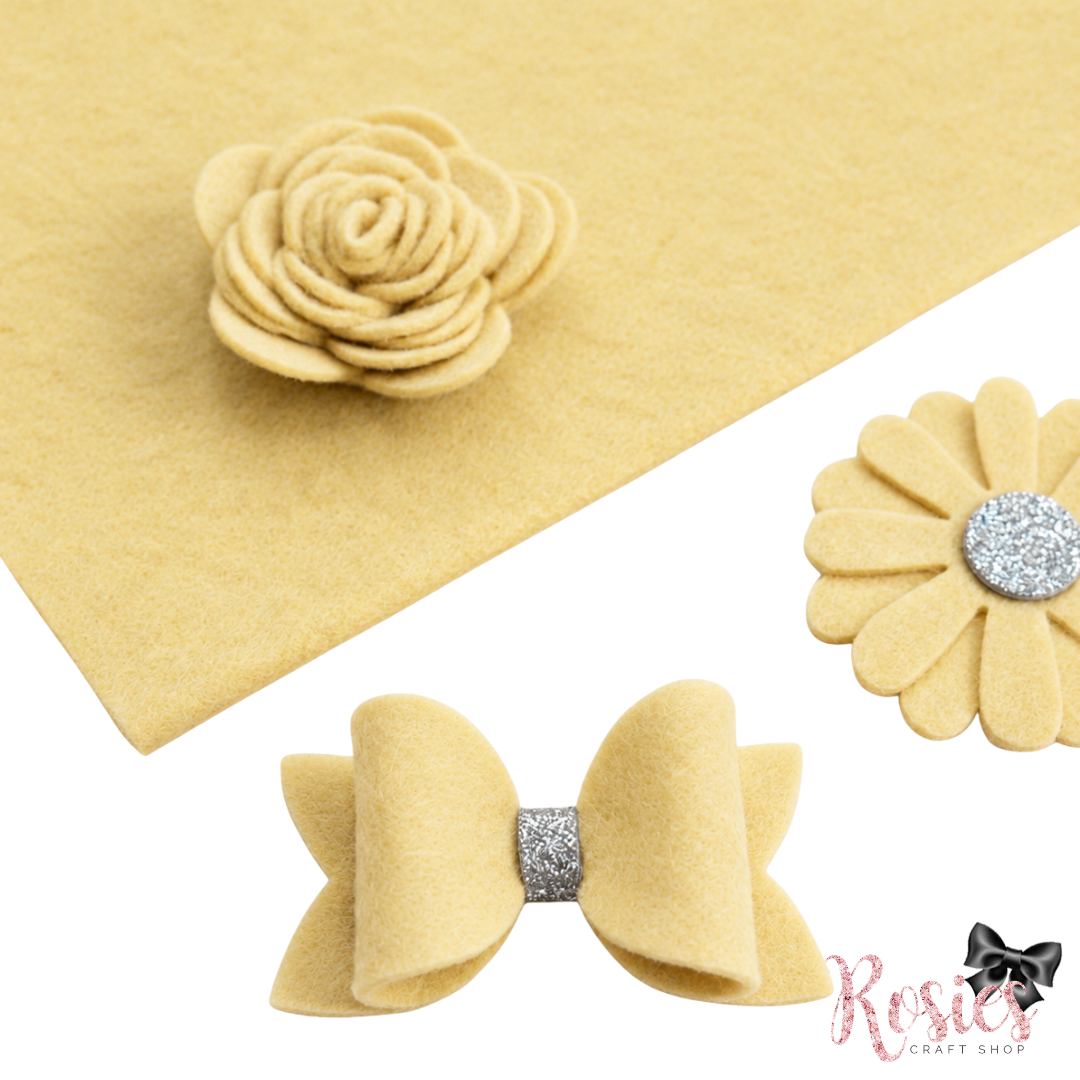 Beach Sand Wool Blend Felt | Soft Craft Felt | Bows, Sewing, Appliqué & Die Cutting