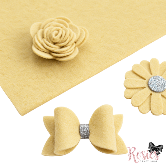 Beach Sand Wool Blend Felt | Soft Craft Felt | Bows, Sewing, Appliqué & Die Cutting