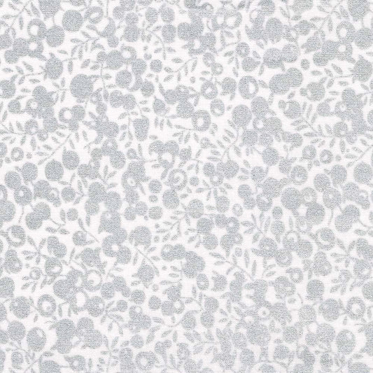 Metallic Silver Wiltshire Shadow - Merry & Bright - Liberty Cotton Fabric ✂️ £12 pm ☆