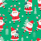 Father Christmas Santas on Green - Wonderful Christmas Time - Dashwood Studio Cotton Fabric ✂️ £13 pm