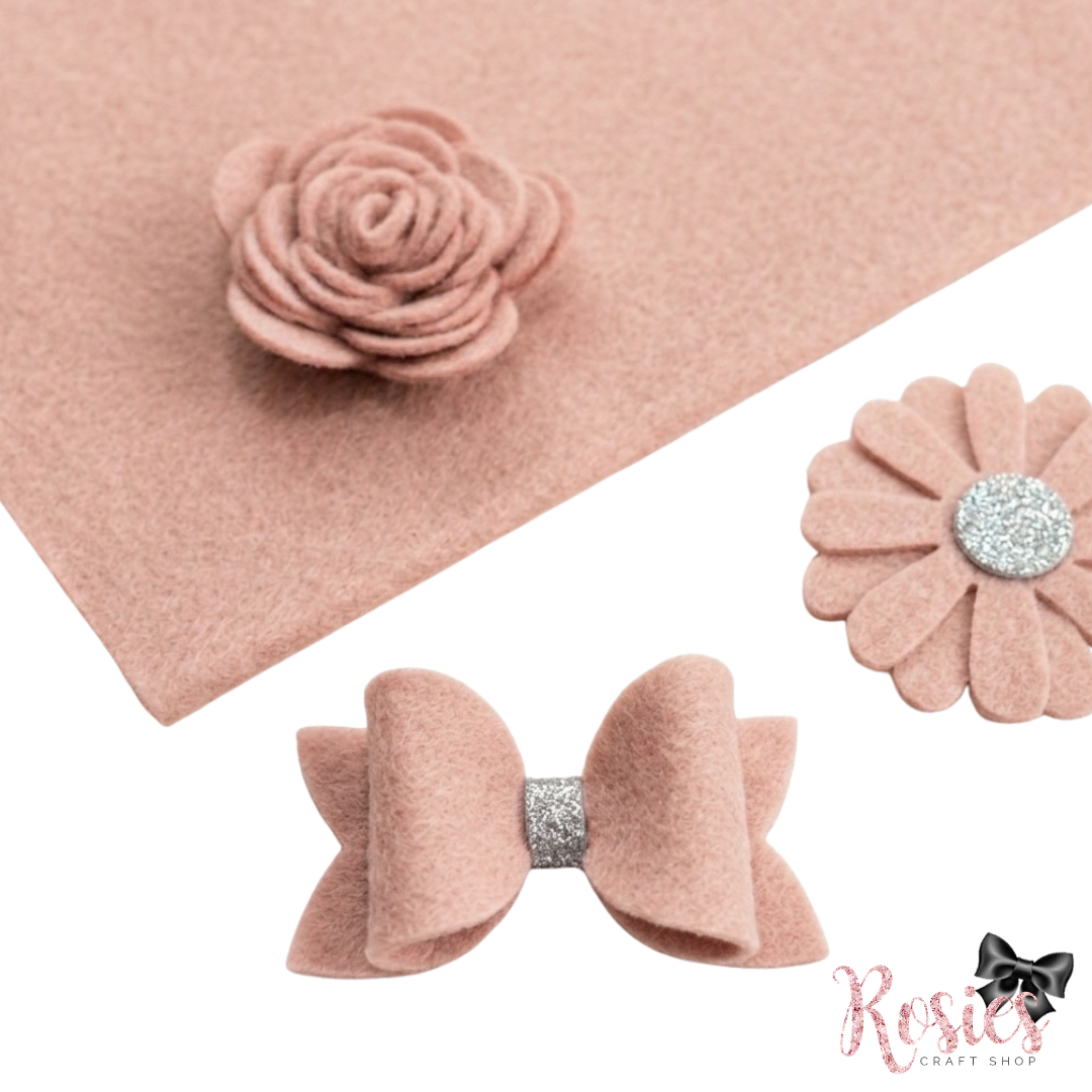 Blushing Bride Wool Blend Felt | Soft Craft Felt | Bows, Sewing, Appliqué & Die Cutting