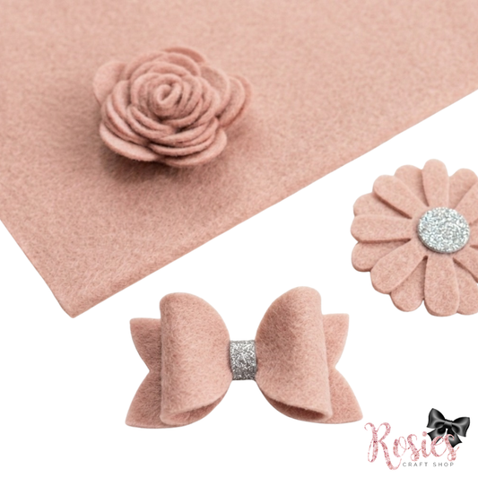 Blushing Bride Wool Blend Felt | Soft Craft Felt | Bows, Sewing, Appliqué & Die Cutting