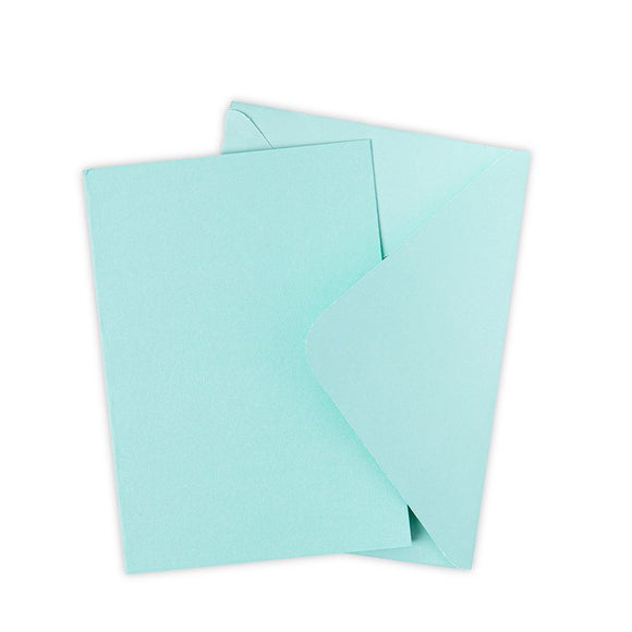 Sizzix A6 Cards and Envelopes Pack of 10 in Mint Julep - 664827 ✂️