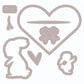 Sizzix Framelits Die Set 8PK w/5PK Stamps - Bunny Love by Olivia Rose 665653