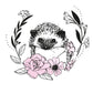 Sizzix Floral Woodland Hedgehog Layered Clear Stamps Set 9pk - 665906 ✂️ *SALE*